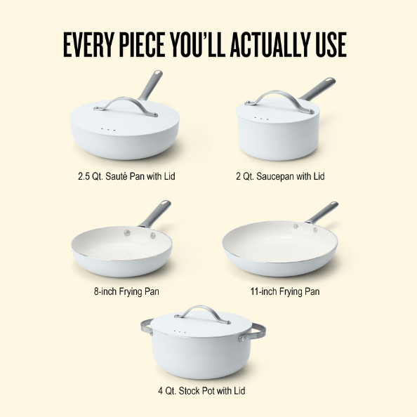 Mobi 8 - Piece Nonstick Cookware Set - Alva Cookware